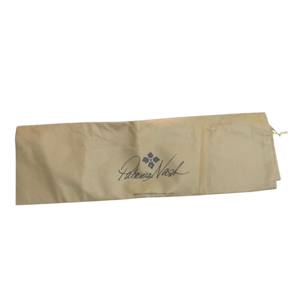 Patricia Nash Large Tan Drawstring Dust Shoe Pouch HandBag Storage (21”x22”) New - Picture 5 of 9